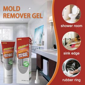 Non-Drip Thick Mildew Spot Dissolving Gel Vertical Surface Friendly Mold Stain Cleaner For Shower Room Silicone Seal Tile Gap Washing Machine Rub