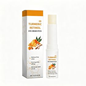 Turmeric Retinol Eye Cream Stick, Firming Brightening Under Eye Stick For Dark Circles Puffiness Fine Lines (Option: 1box)